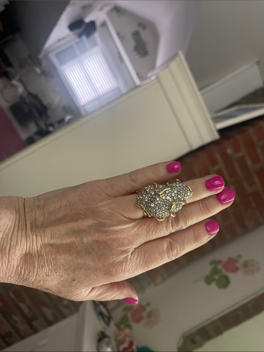 Alexis Bittar Pavé Statement Ring - Pink Accent